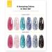 BURANO Poly Extension Gel Nail Kit - 6 Colors Builder Gel Set for Nail Art - DIY Starter Kit for Beginners & Professionals - Glitter Poly Nail Gel Gift - Buy Online on SooperMarket.com