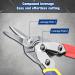 WORKPRO 10" Tin Snips Straight Cr-V Steel Aviation Snips Compound Snips for Cutting Aluminum & Metal Sheets or as Household Scissors - Buy Online on SooperMarket.com
