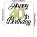 Shop Sumerk 40th Birthday Cake Attachments - Gold & Black Decorations | Perfect for Birthday Party Celebrations - Buy Online on SooperMarket.com
