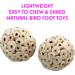 M&M Assorted Sola Bird Toys - Natural Shredding Foot Toys with Small Sola Balls (12-Pack) - Buy Online on SooperMarket.com