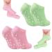 2 pairs of moisturizing gel socks - care for cracked and dry feet - anti -slip design - ladies spa foot care set reusable cornea sock footlock socks