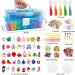 Inscraft 17500+ Rubber Loom Bands Kit with Blue Container - 28 Colors, 600 S-Clips, 352 Beads, 40 Cartoon Pendant - Bracelet Making Refill Set for Kids - Buy Online on SooperMarket.com