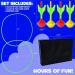 Island Genius Glow in The Dark Lawn Darts Game - Fun Outdoor Yard Game for Kids, Teens, and Adults | Perfect for Backyard, Beach, and Tailgate Parties - Buy Online on SooperMarket.com