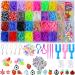 2500+ Rubber Band Bracelet Kit, Loom Bracelet Making Kit for Kids, Rubber Bands Refill Loom Set, Loom Bands Kit,Friendship Bracelet Girls Creativity Birthday Gift Kits