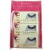 Missam SULTRY Deluxe Beauty False Eyelashes Set Handmade with Premium Synthetic Fibers Black 3 Pairs SULTRY Pack of 3