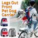 Legs Out Front Pet Dog Carrier Front Chest Backpack Adjustable Hands-Free Backpack Travel Bag for Small Medium Dog Puppy Cat Outdoor Shoulder Strap Padded (Leg Spacing 21 CM x Length 40 CM Grey) Leg Spacing 21 CM x Length 40 CM Grey - Buy Online on SooperMarket.com