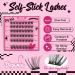Self Adhesive Eyelashes Kit | 48pcs Lash Clusters + 48pcs Bottom Lashes | Reusable No Glue Natural Look | Easy to Use | Begonia D-10-18mix - Buy Online on SooperMarket.com