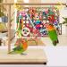 KATUMO Bird Foraging Wall Toy with Edible Seagrass Mat and Chewing Toys - Ideal for Lovebirds, Finch, Parakeets, Conure, Cockatiel - Buy Online on SooperMarket.com