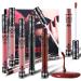 8 Colors Matte Lipstick labiales mate Matte Liquid Lipstick Set Long-Lasting 12 Smudge Proof Waterproof Velvet Black Lipstick for Women Halloween Makeup Gifts