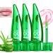 Mrettick 3PCS Aloe Vera Lip Gloss Long Lasting Nutritious Lip Balm Moisturizing Aloe Vera Lip Oil for Lip Treatment and Dry Lips Color Changing Lipstick Tinted Lip Balm Set (A)