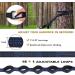 Portable Camping Hammock with Net | Lightweight Parachute Nylon Hammock for Backpacking, Beach, Patio | Includes Tree Straps and Carabiners | Black & Grey - Buy Online on SooperMarket.com