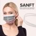50 Disposable Face Masks Made in Germany | Type IIR & CE Certified | Breathable Triple Layer | Elastic Earloops | Dusty Pink | Adults | 99.78% Filtration - Buy Online on SooperMarket.com