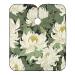 Kigai White Flowers Barber Cape Professional Salon Hair Cutting Cape with Adjustable Snap Closure Waterproof Hairdressing Cape Haircut Cape for Men Women