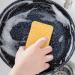 Tainrunse 5Pcs Durable Cleaning Sponge Efficient Cotton Pulp Portable Oil-Resistant Dishwashing Pad for Home Cleaning Pad Yellow 1 - Buy Online on SooperMarket.com