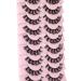 Geeneiya 13mm D-Curl False Eyelashes - Natural Wispy Fluffy Mink Lashes for Curly Volume Cat Eye - DD11 - Buy Online on SooperMarket.com
