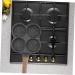 PRETYZOOM 1pc Hamburger Pancake Pan Mini Pan Pancake Maker Pan Kitchen Accessory 4 Hole Omelette Pan Egg Pan for Gas Stove Omelette Frying Pan Medical Stone Fried Eggs Egg Plate - Buy Online on SooperMarket.com