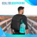 Half Gallon 64oz Water Bottle with Times to Drink | Motivational Sports Jug with Straw | Teal Fade Design - Buy Online on SooperMarket.com