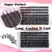 HxyGogo Wispy Fluffy Lash Clusters DIY Eyelash Extensions 280 pcs - 8-16MM D Curl Individual Lashes for Natural Look, Reusable 40D-50D Cluster - Buy Online on SooperMarket.com