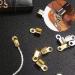 1000 PCS Clamshell Crimp Fold Over Cord Ends - DIY Jewelry Making Cord Tips in Gold, Silver, Gun Black, Bronze, and Rose Gold - Buy Online on SooperMarket.com