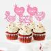Cyodoos 24 Pcs Happy Mothers Day Cupcake Toppers Glitter Cake Toppers Cupcake Heart Mother Happy Birthday Party Supplies Decorations Pink - Buy Online on SooperMarket.com