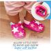 Soft Sole Baby Shoes for Girls and Boys | Leather Toddler Walking Shoes | 0-6 Months | Pink Stars - Buy Online on SooperMarket.com