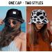 Reversible Smiley Face Bucket Hat for Women - Beach Vacation Sun Cap - Buy Online on SooperMarket.com