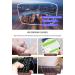 Koosufa Anti Blue Light Reading Glasses for Men & Women | Fashion Semicircular Floral Filter | Anti-Fatigue Visual Aid | Strengths 1.0 to 3.5 - Buy Online on SooperMarket.com