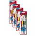 Faber-Castell 481600 Brush set 4-piece with soft grip (4 brushes brush set only 4 packs) 4 brushes Brush set only 4