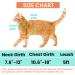 Cat Harness and Leash Escape Proof for Walking Travel Outdoor - Soft Nylon Adjustable Cute Cat Harness Leash Set with Airtag Holder for Small Large Cats Neck:7.6"-12" chest:10.6"-18" Orange - Buy Online on SooperMarket.com