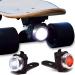OPTIKS 210 Bike Lights Front and Back USB Rechargeable LED Skateboard Longboard Bicycles Skateboard Light Set (Front/Rear)