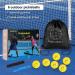 Yellow Outdoor Pickleball Balls 6-Pack - High Bounce & Durable with 40 Holes - Ideal for All Pickleball Paddles - Includes Carry Bag & Handle Straps - Buy Online on SooperMarket.com