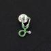 Buy Nurse Stethoscope Enamel Pin | Medical Brooch Gift for Doctors & Nurses - Green-S - Buy Online on SooperMarket.com