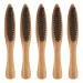 5-Piece Wooden Beard Brush Set for Men | Stiff Bristles & Durable Handle | Gentle Barber Shaving Brushes - Buy Online on SooperMarket.com