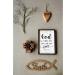Creative Co-op Mango Wood Hanging Heart with Metal Love Brown 8" Tall - Buy Online on SooperMarket.com