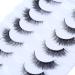 Wleec Beauty Short False Eyelashes set - 7 Pairs of 12mm Wispy Fluffy 3D Faux Mink Lashes for Natural Cat Eye Look | Clear Band | CC95 - Buy Online on SooperMarket.com