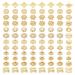 PH PandaHall 144pcs 24K Gold Plated Flower Bead Caps  12 Styles Brass End Caps Golden Spacer Beads Caps 4 6mm Hollow Jewelry Spacer Caps for DIY Craft Earrings Bracelets Necklaces Jewelry Crafts