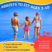 Frogglez Anti-Fog Kids Swimming Goggles | Ages 3-10 | Recommended by Olympic Swimmers | Premium Strap | Blue Frog - Buy Online on SooperMarket.com