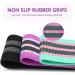 Fabric Resistance Bands Set of 3 for Hips & Glutes - Non-Slip Workout Bands for Men and Women - Strength Training Yoga Pilates Fitness - Black Purple Green - Buy Online on SooperMarket.com