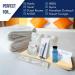 Travel Size Toiletries Kit | All-In-One Hotel Amenities Bulk Pack | Includes Shaving Set, Toothbrush, Mouthwash, Makeup Wipes, Swabs, Nail File, Sewing Kit | 150 Pcs - Buy Online on SooperMarket.com