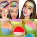 ecofavor Water Activated Eyeliner Pastel  UV Reactive Pastel Cake Eyeliner  10 Color in 5 Cake Hydra Eye Liner UV Glow Blacklight Body Face Makeup Paint  Costume Halloween and Club Makeup Art Paint