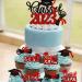 Rsstarxi 25 Pack 2023 Graduation Theme Cake Topper Class of 2023 Cupcake Toppers Glitter Class of 2023 Grad Cap Diploma Cupcake Picks 2023 Graduation Party Cake Decorations Supplies Red Design 6 Red - Buy Online on SooperMarket.com