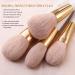 BEILI 30Pcs Professional Makeup Brush Set - Vegan Synthetic Kabuki Brushes for Face, Eyes, and Blush - Pearl White/Rose Gold - Buy Online on SooperMarket.com
