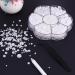 Thinp 5645 PCS Nail Pearls Set with Pickup Pencil and Tweezer - Assorted Sizes Flat Back Pearls Nail Charms for Crafting and Nail Art - Buy Online on SooperMarket.com