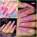 MEET ACROSS Neon Reflective Glitter Gel Nail Polish Set - Shimmery Sparkly Gel Art Varnish Kit for DIY Manicure - Soak Off LED Lamp Included - Buy Online on SooperMarket.com