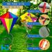 HENGDA KITE Prism Dinosaur Park & Diamond Kite Set - Easy-to-Fly for Kids & Adults - Excellent Fabric - Two Sets in Individual Packaging - Accessories Included (23x27in) - Buy Online on SooperMarket.com