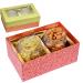 Jaiccha Ghasitaram Dryfruits Hamper- box with 2 Jars of Almonds and Mewa Bites |Gift for Diwali Holi Rakhi Valentine Christmas Birthday Anniversary Her Him|
