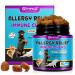 HXTMKT Dog Itch and Immune Chews Itch Relief Allergy Relief for Dogs Anti Itch for Dogs Skin Allergy Treatment for All Dog Breeds 30 Chews Duck Flavor Dog Skin& Coat Health Supplement