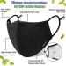Euroca Cloth Face Mask 4 Layer Reusable Washable and Adjustable with Filter Pocket for Adult -1 Pack with 10 Filters Included Black - Buy Online on SooperMarket.com