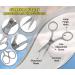 Arsuk 10.2 cm Professional Mustache & Beard Shears - Stainless Steel Nose Hair Cutter for Men | Precision Trimming & Shaping Scissors - Buy Online on SooperMarket.com