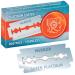 Merkur razor blade stainless steel super platinum silver 910 (10 pieces) |Classic double -sided razor blade coated with platinum |Ideal for wet shaving |Rustproof stainless steel |Made in Germany